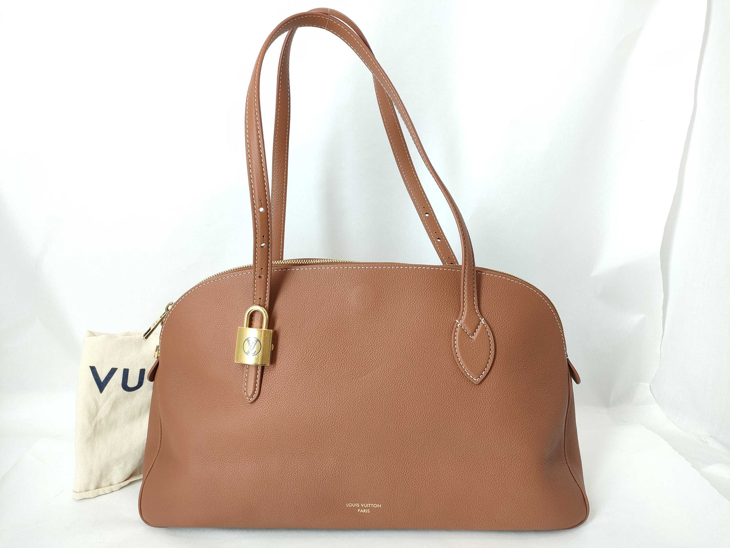 LOUIS VUITTON Brown Calfskin Lowkey Duffle Bag M26688 Shoulder Bag