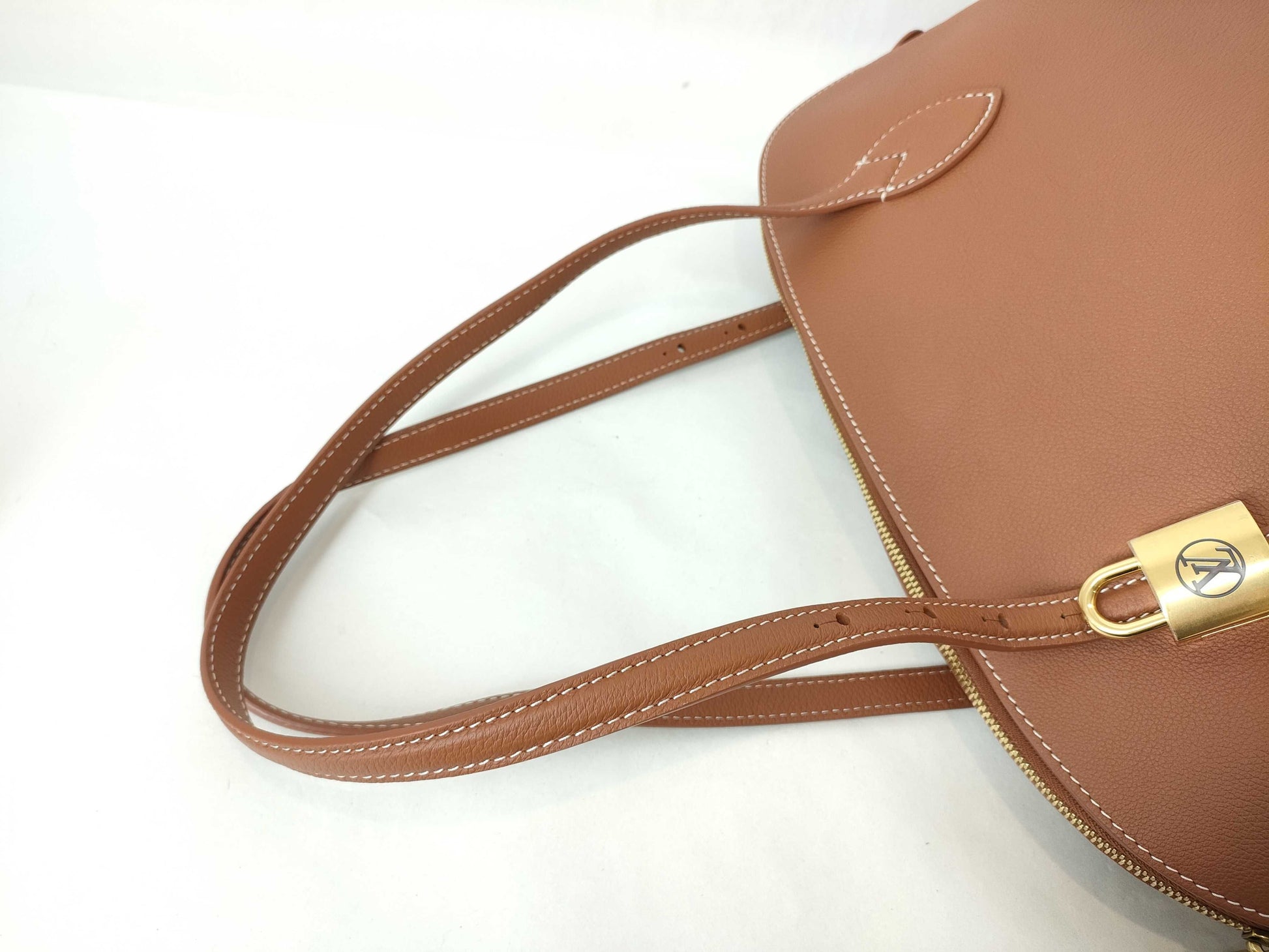 LOUIS VUITTON Brown Calfskin Lowkey Duffle Bag M26688 Shoulder Bag