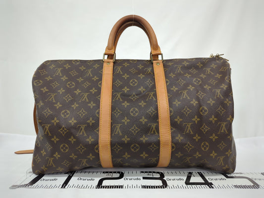 LOUIS VUITTON M41416 Monogram Keepall Bandouliere 50 Boston Bag