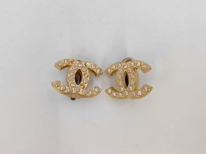CHANEL Chanel Earrings Logo Earrings