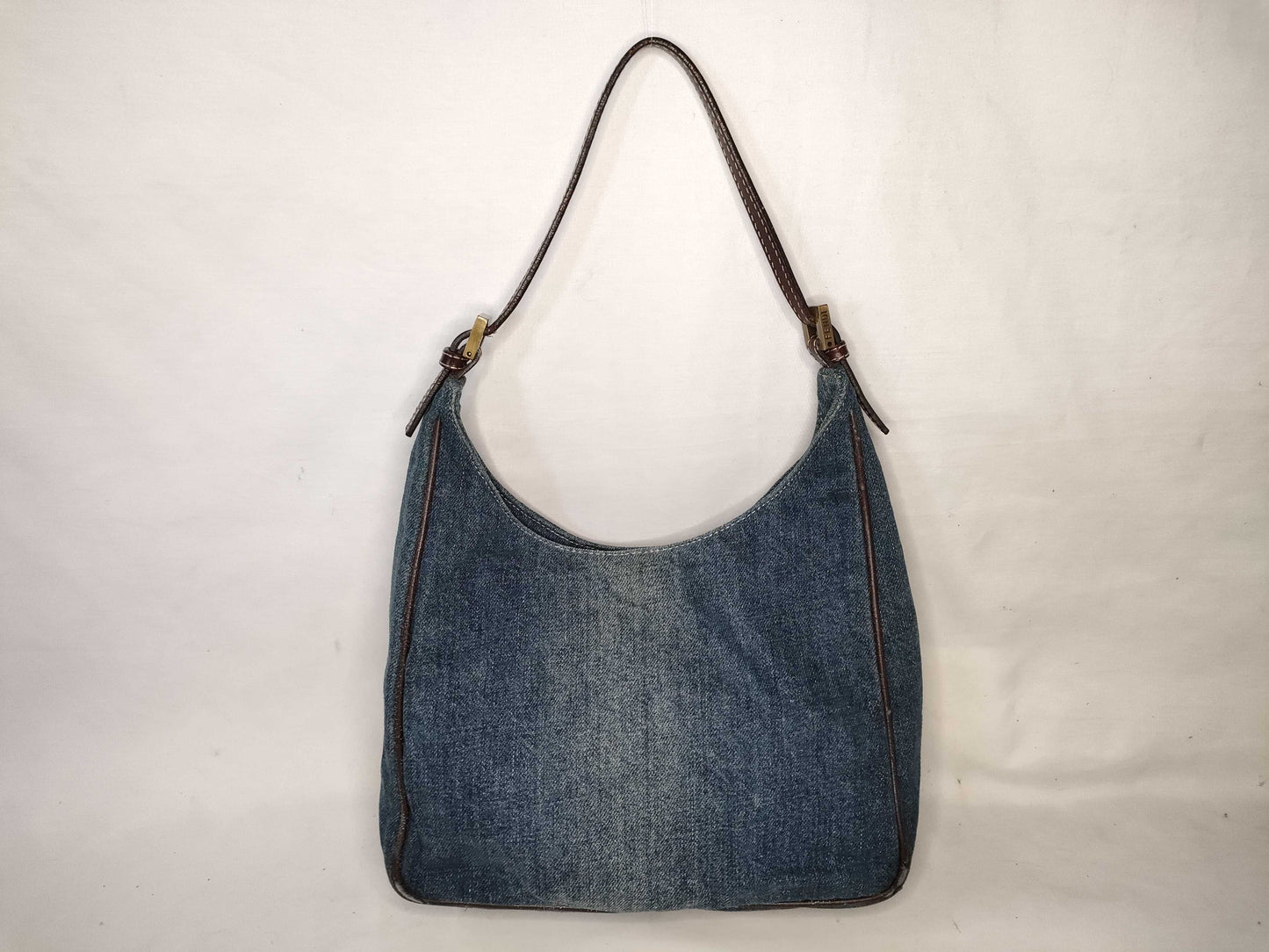 FENDI denim one-shoulder bag shoulder bag