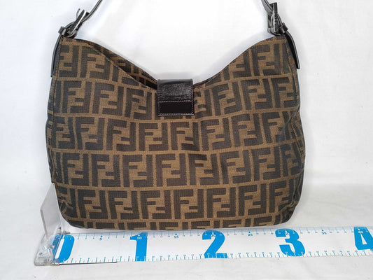 FENDI Zucca Mamma Bucket Shoulder Bag