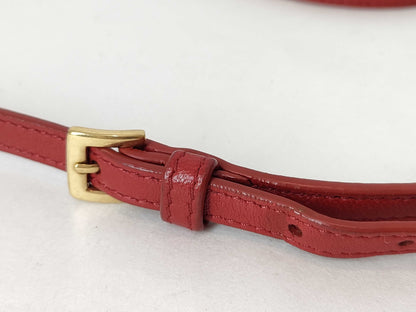 Miu Miu Miu Miu Matelasse Crossbody Leather/Red Shoulder Bag