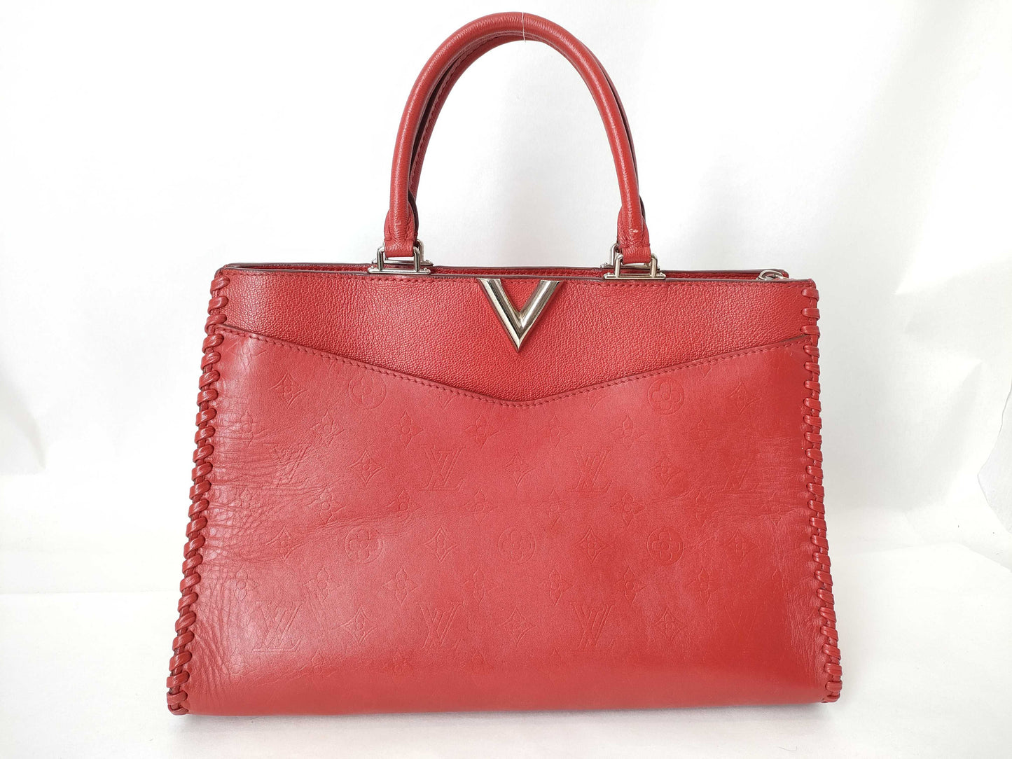 LOUIS VUITTON Very Zip Tote Leather/Ruby Handbag