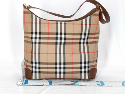 Burberrys BURBERRY Check Tote Bag Canvas/Leather Multicolor Shoulder Bag