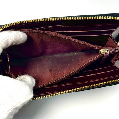 CHANEL Matelasse Caviar Leather Round Zip Long Wallet, Black, 19294662, with Guarantee Card