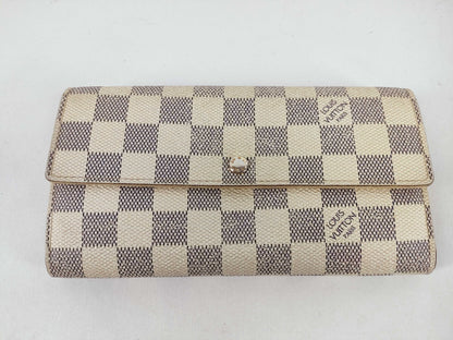 LOUIS VUITTON Damier Azur LOUIS VUITTON Damier Azur Sarah Portefeuille N61735 Wallet