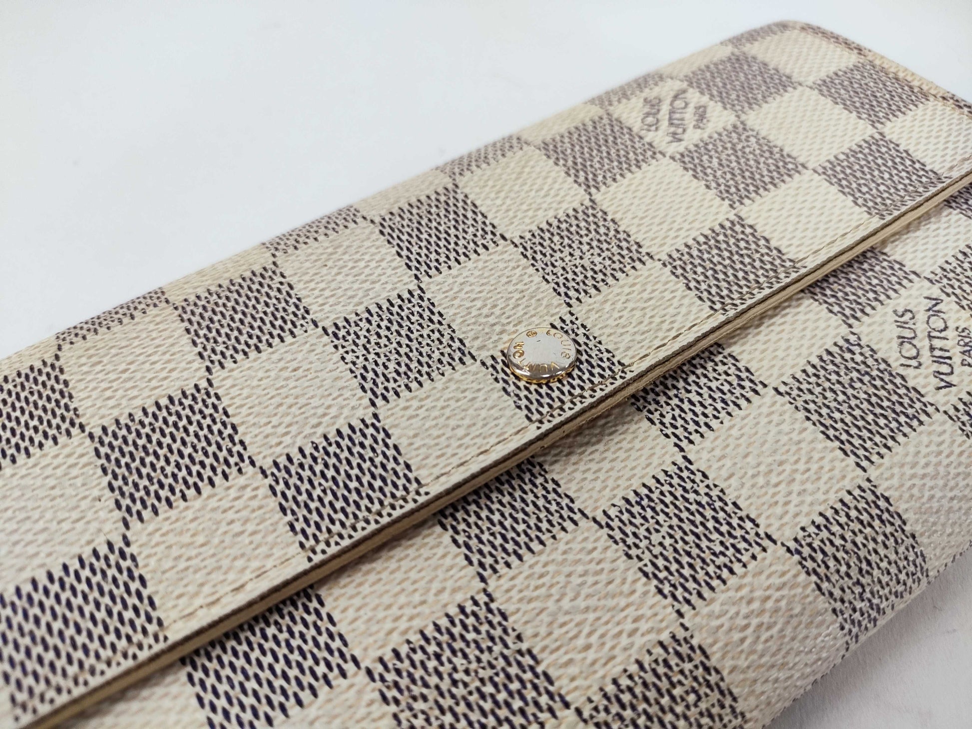 LOUIS VUITTON Damier Azur LOUIS VUITTON Damier Azur Sarah Portefeuille N61735 Wallet