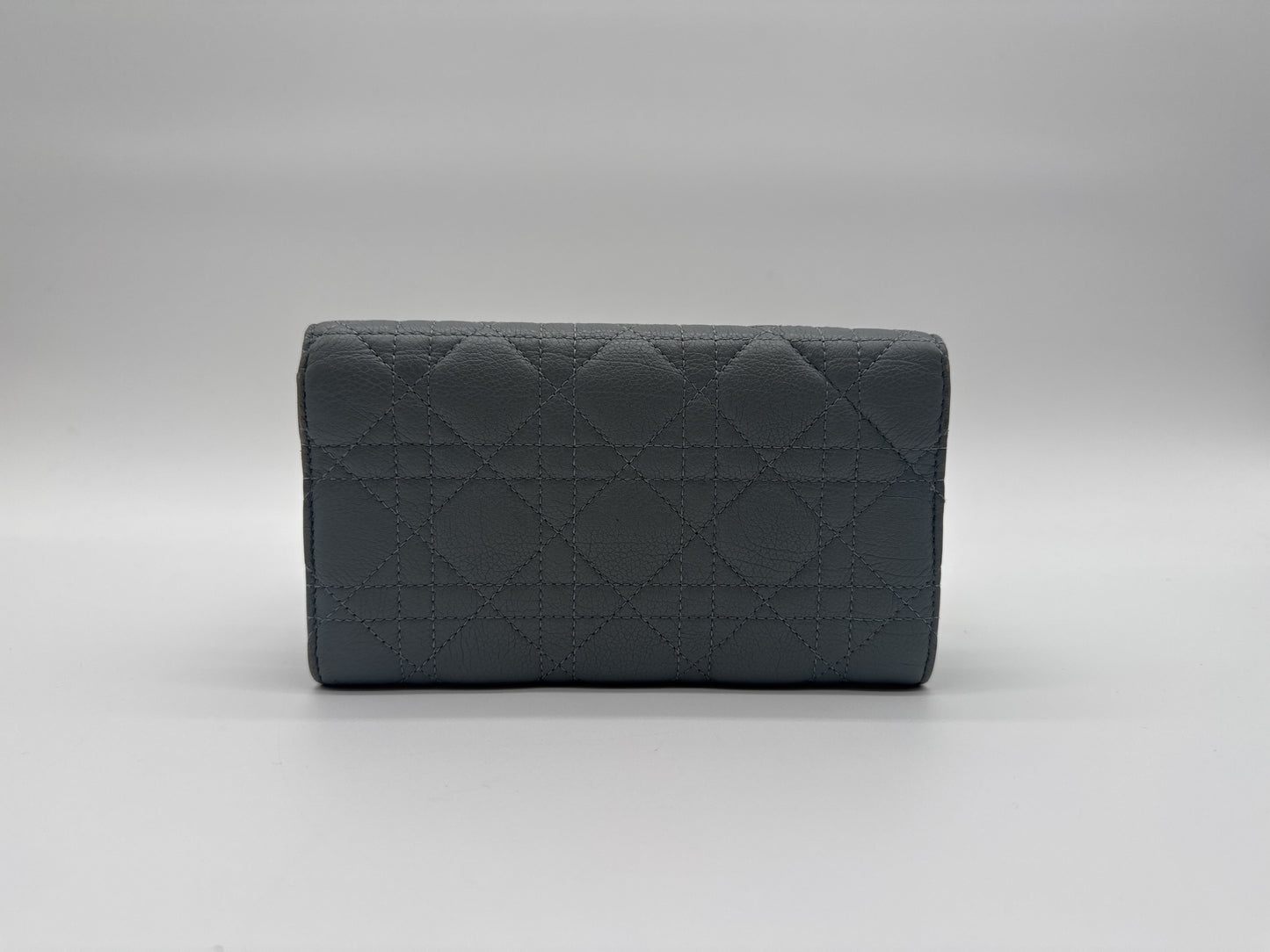 Dior Dior Long Wallet Caro Leather Long Wallet