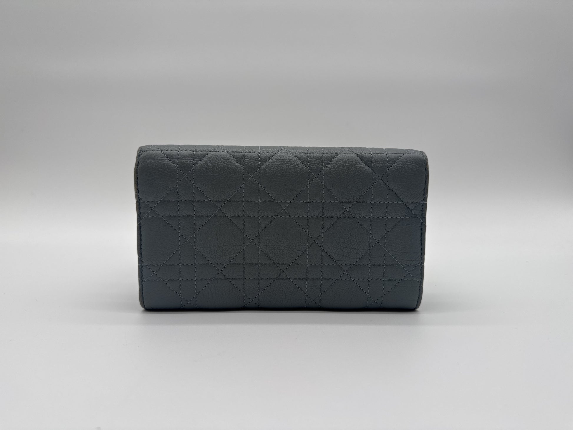 Dior Dior Long Wallet Caro Leather Long Wallet