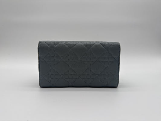 Dior Dior Long Wallet Caro Leather Long Wallet