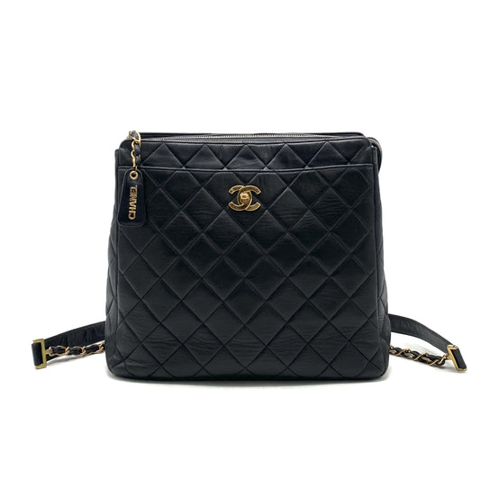CHANEL Matelasse Turnlock Coco Mark Lambskin Backpack