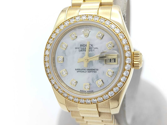 ROLEX 179138NG J83761Z6 Shell Dial Women's Watch