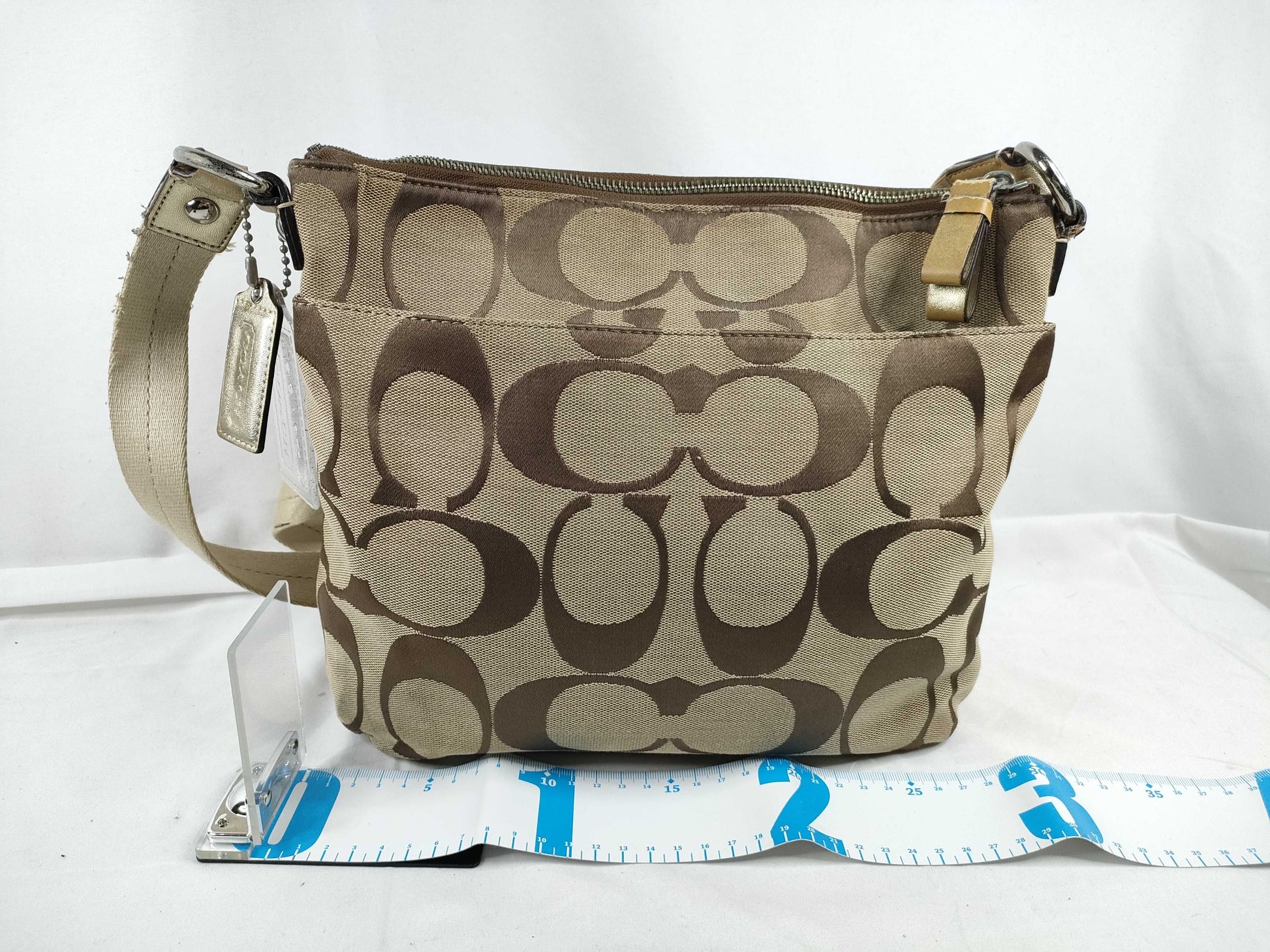 COACH Signature Coach Signature Pattern Shoulder Bag Shoulder Bag