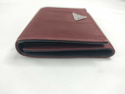 PRADA Nylon Prada Tri-fold Wallet