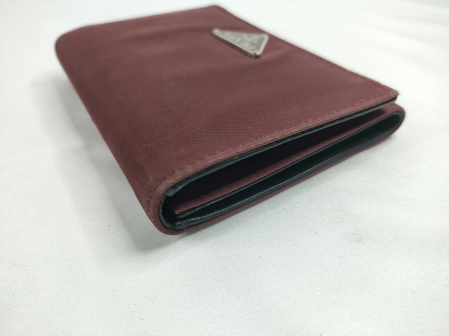 PRADA Nylon Prada Tri-fold Wallet