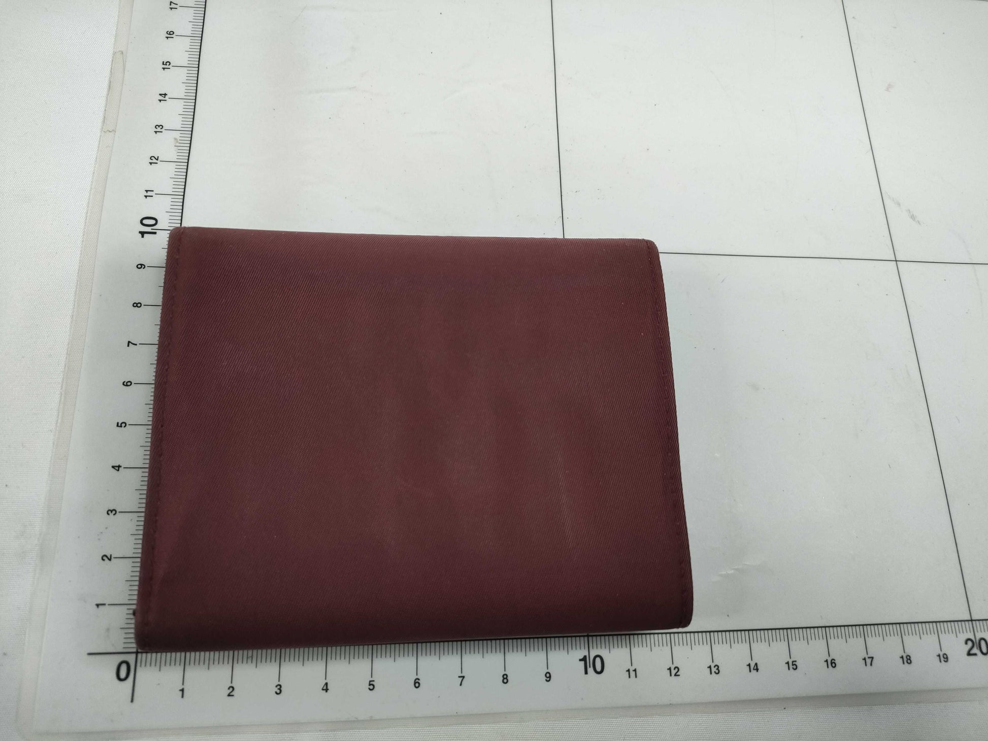 PRADA Nylon Prada Tri-fold Wallet