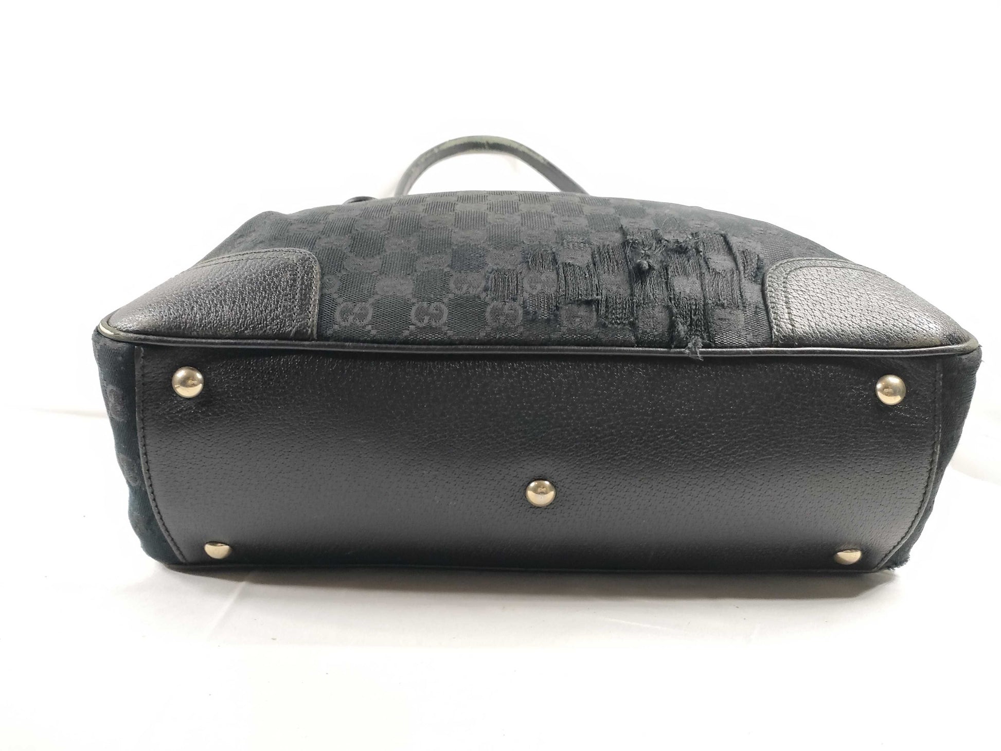 GUCCI GG Canvas Tote Bag Sherry Line