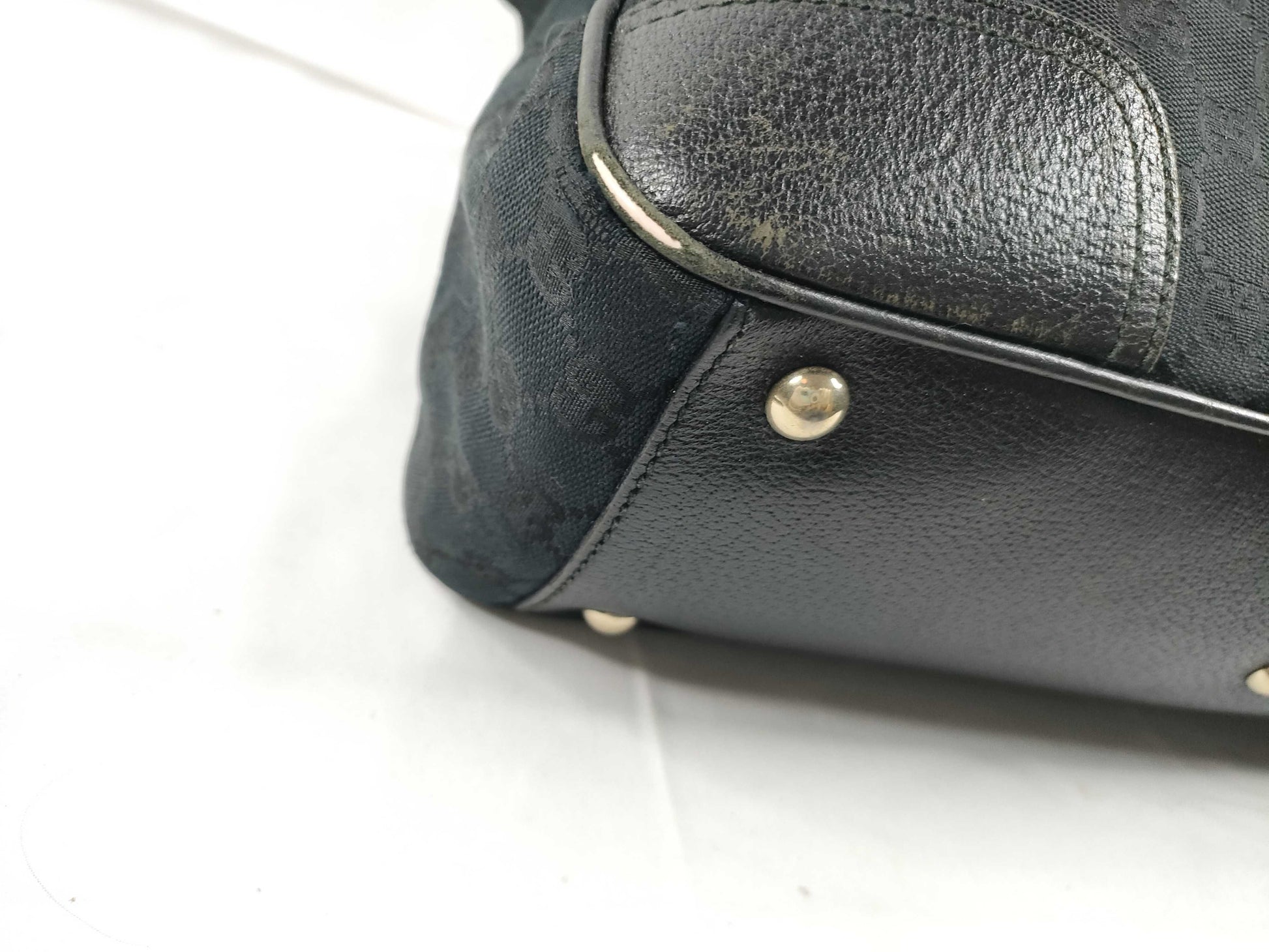 GUCCI GG Canvas Tote Bag Sherry Line