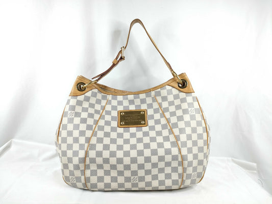 LOUIS VUITTON Damier Azur Louis Vuitton Galliera Damier Azur Shoulder Bag