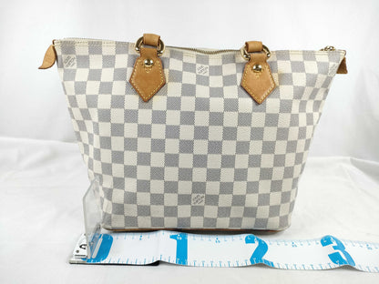LOUIS VUITTON Damier Azur Saleya PM N51186 Handbag with Initials