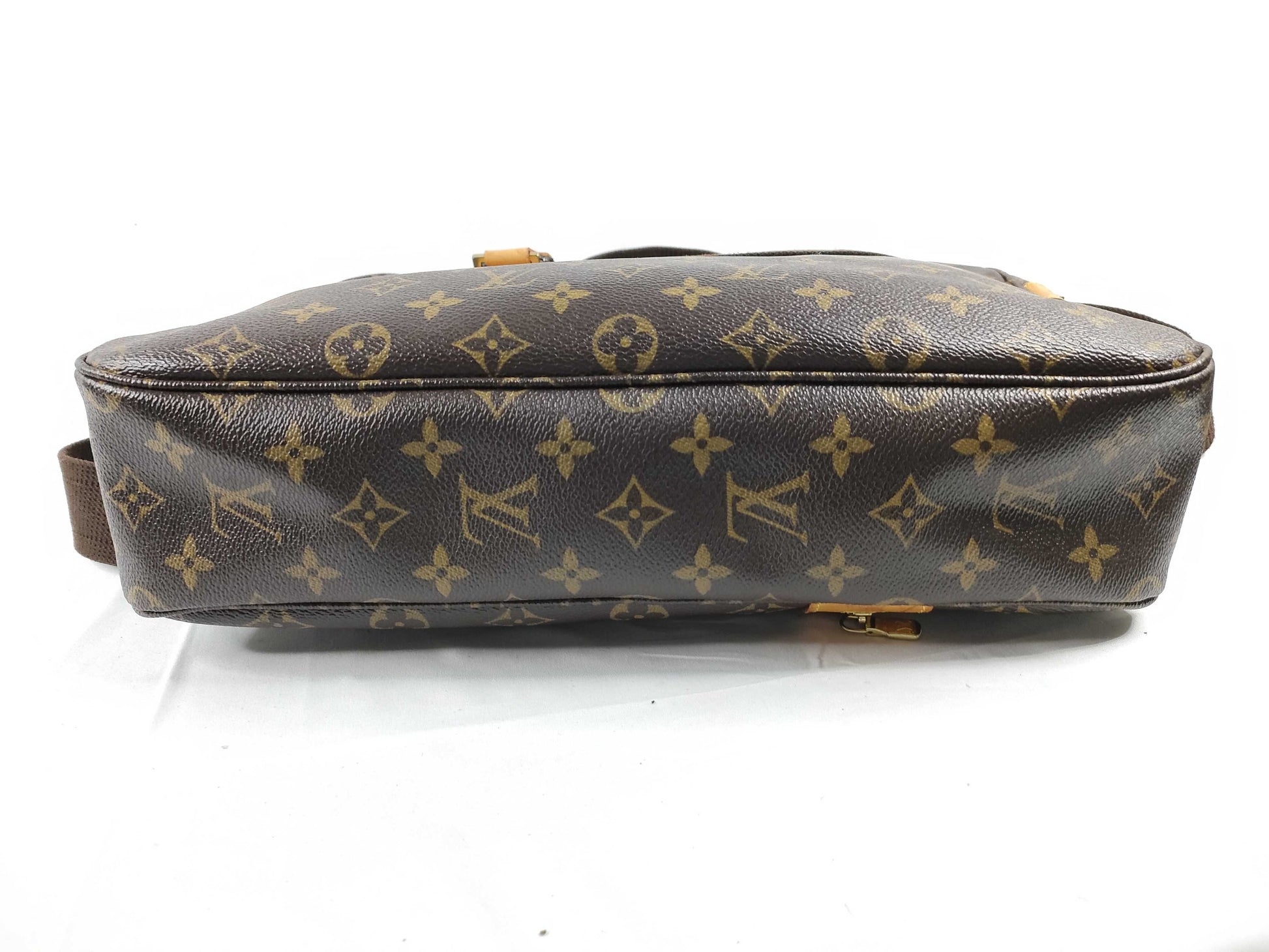 LOUIS VUITTON Monogram Sac Bosphore Monogram Handbag, PVC Leather, Brown, M40043 Shoulder Bag
