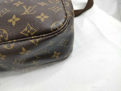 LOUIS VUITTON Monogram Sac Bosphore Monogram Handbag, PVC Leather, Brown, M40043 Shoulder Bag