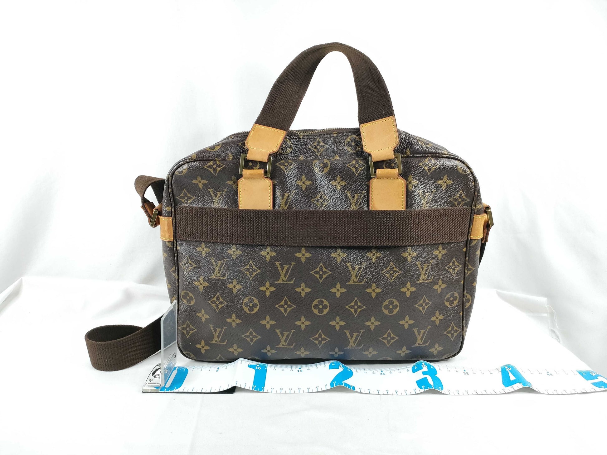 LOUIS VUITTON Monogram Sac Bosphore Monogram Handbag, PVC Leather, Brown, M40043 Shoulder Bag