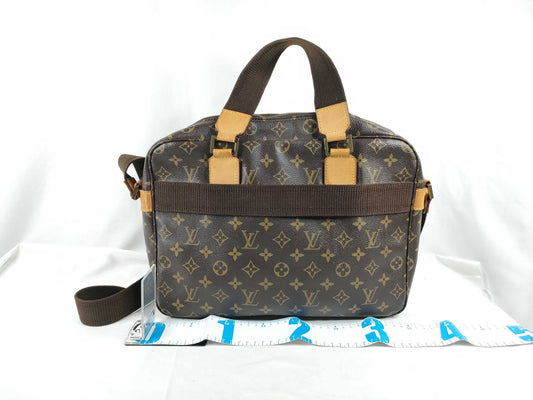 LOUIS VUITTON Monogram Sac Bosphore Monogram Handbag, PVC Leather, Brown, M40043 Shoulder Bag