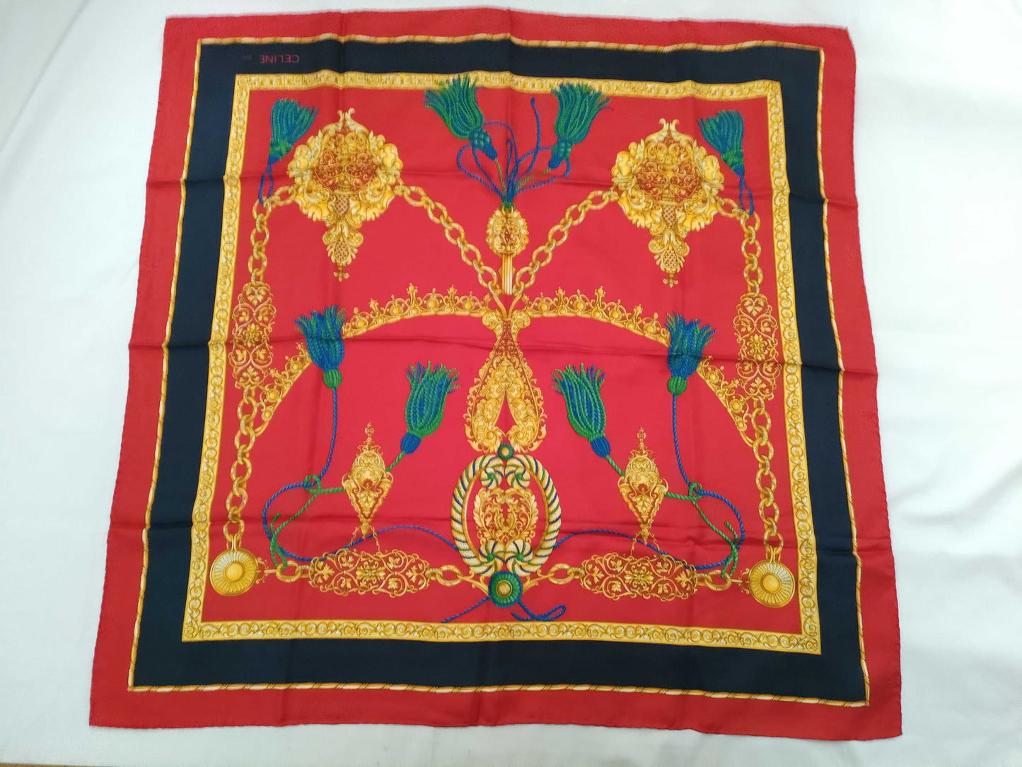 CELINE Red Scarf Other Accessories