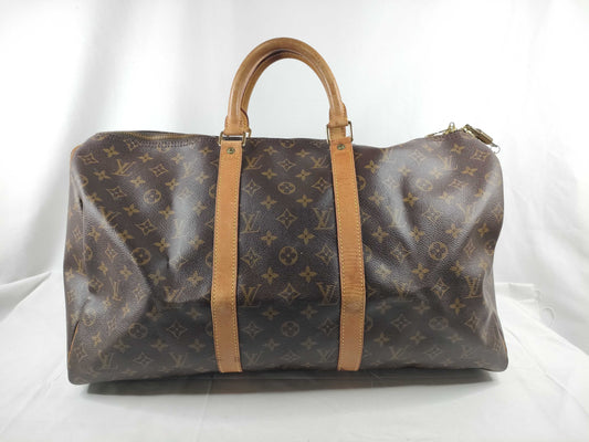LOUIS VUITTON Monogram Keepall 50 Boston Bag