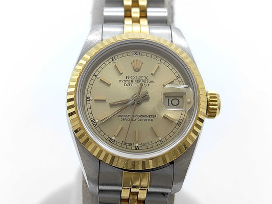 ROLEX 69173 L487654 Champagne Dial Jubilee Bracelet Women's Watch