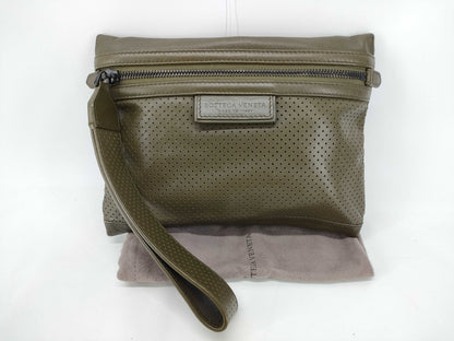 BOTTEGA VENETA BOTTEGA VENETA LEGGERO Clutch Second Bag Olive Color Second Bag