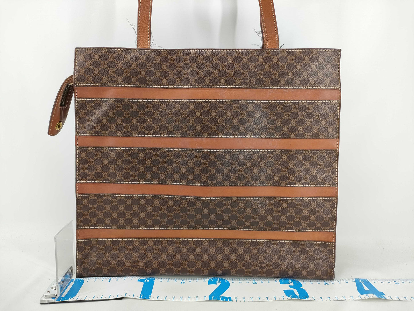 CELINE Macadam MC96 Tote Bag in Brown PVC