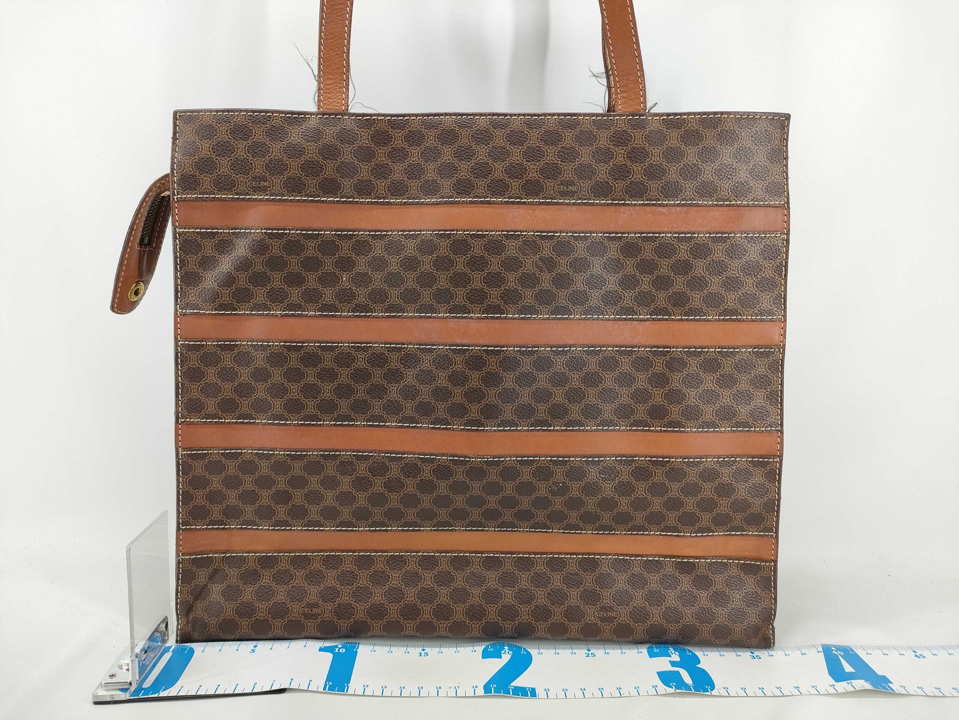 CELINE Macadam MC96 Tote Bag in Brown PVC