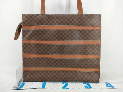 CELINE Macadam MC96 Tote Bag in Brown PVC