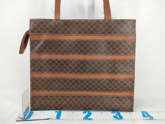 CELINE Macadam MC96 Tote Bag in Brown PVC