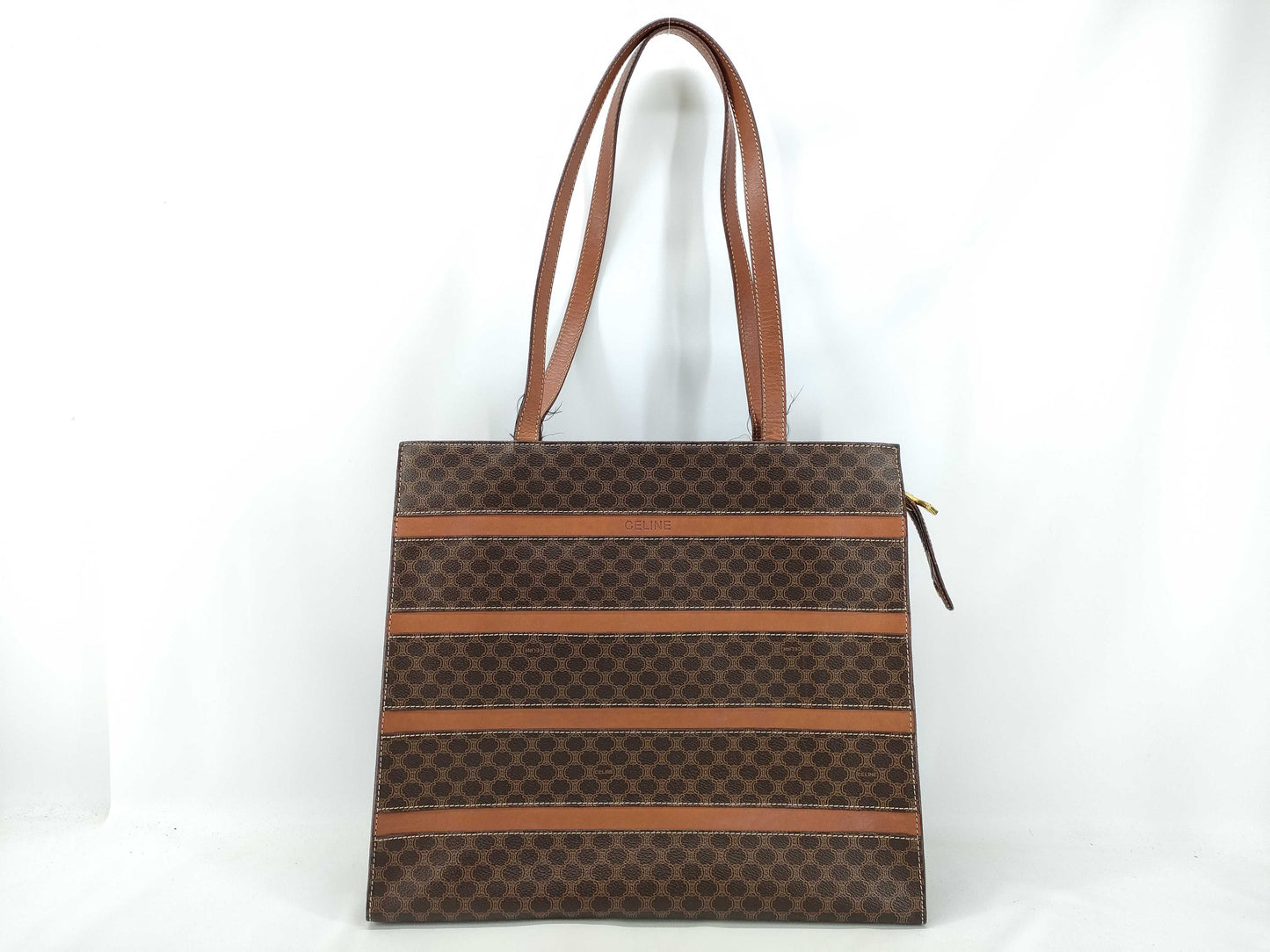CELINE Macadam MC96 Tote Bag in Brown PVC