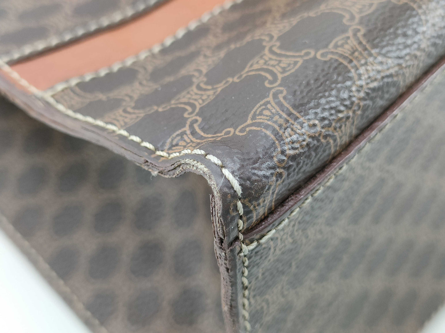 CELINE Macadam MC96 Tote Bag in Brown PVC