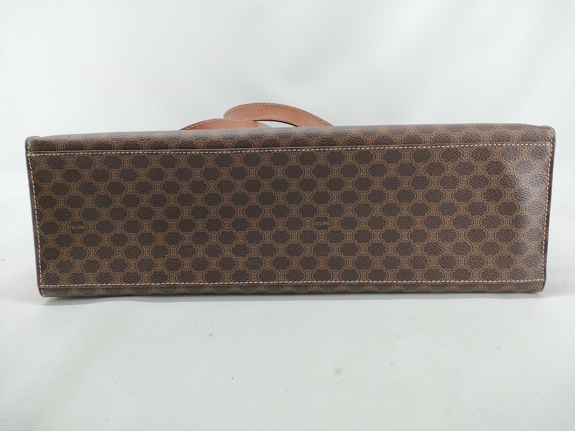 CELINE Macadam MC96 Tote Bag in Brown PVC