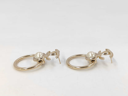 CHANEL B22C GP Pearl Earrings