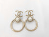 CHANEL B22C GP Pearl Earrings