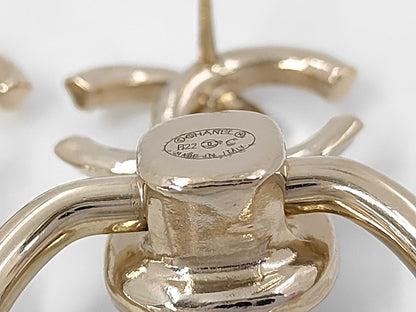 CHANEL B22C GP Pearl Earrings