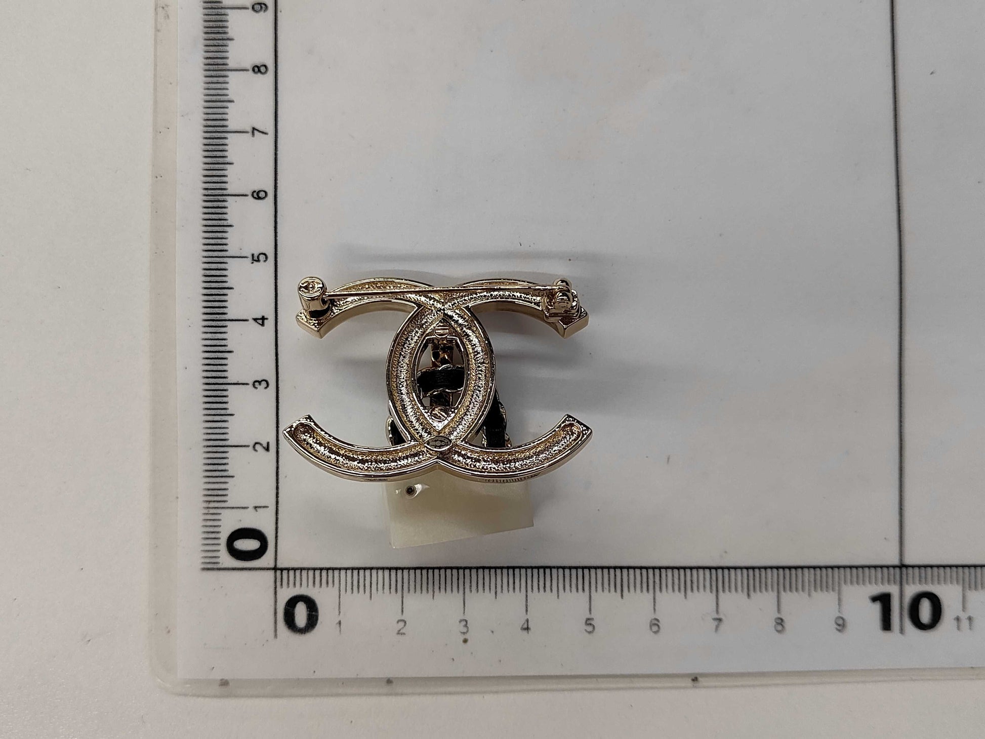 CHANEL B23C GP Resin Leather Brooch