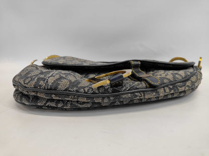 Dior Trotter Christian Dior Trotter Gold Hardware Saddle Bag Shoulder Bag