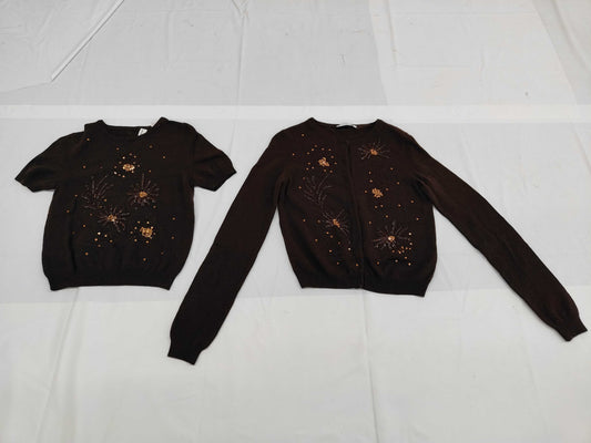 DOLCE & GABBANA Dolce & Gabbana Ensemble with Floral Sequins, Size 42 Other Apparel