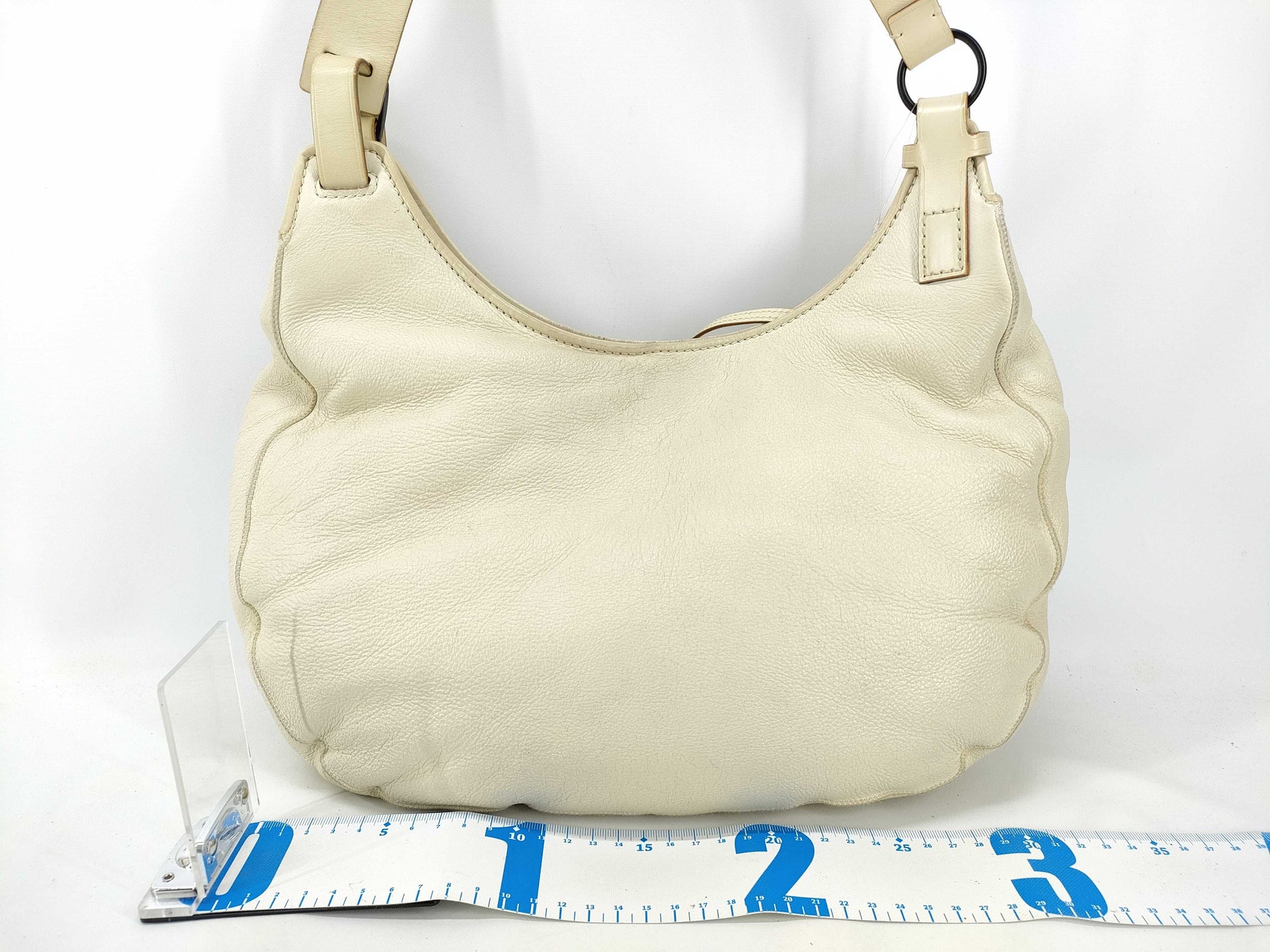 GUCCI GUCCI Leather Shoulder Bag White Shoulder Bag