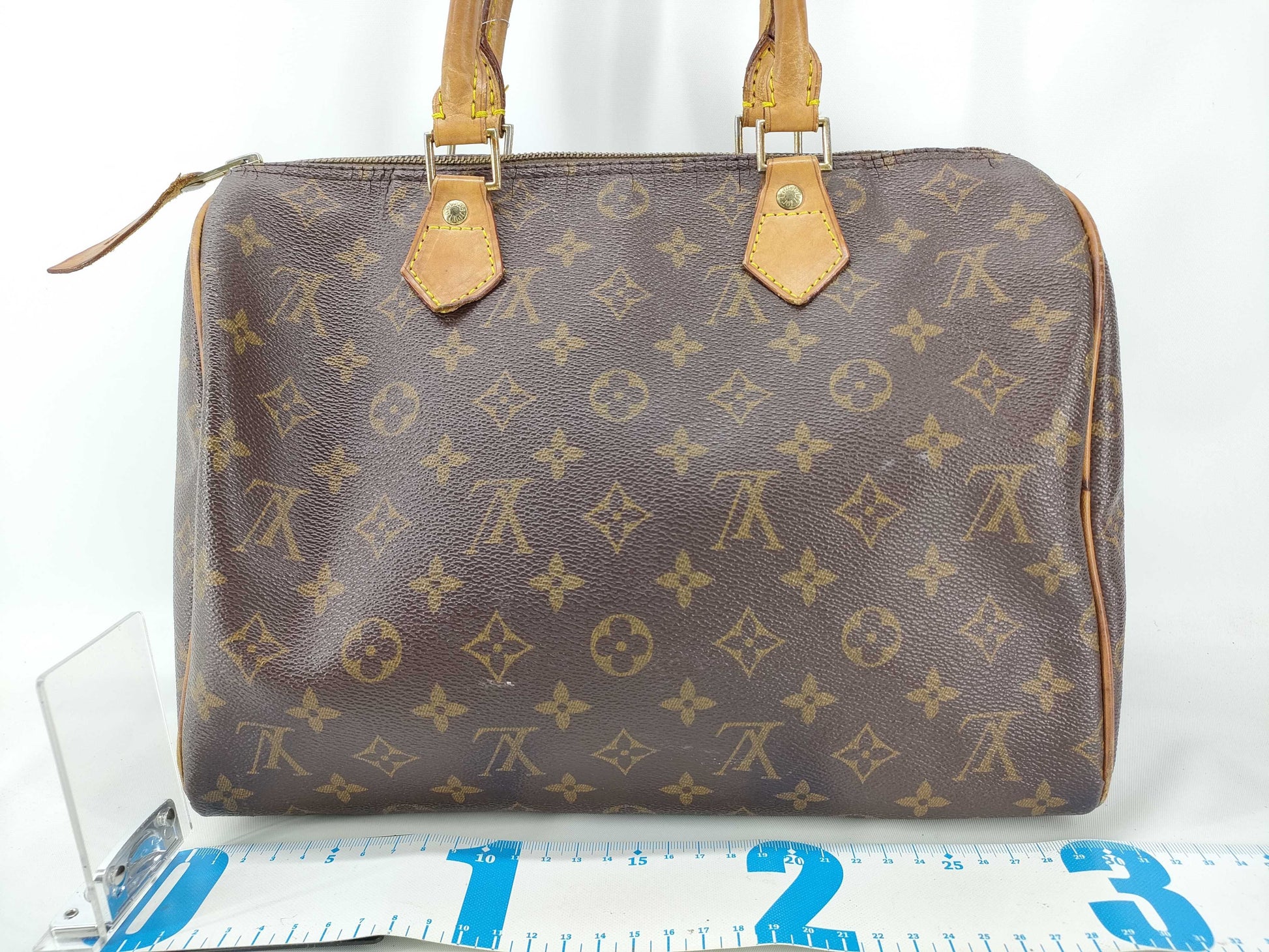 LOUIS VUITTON Monogram Speedy 30 TV21 Boston Bag