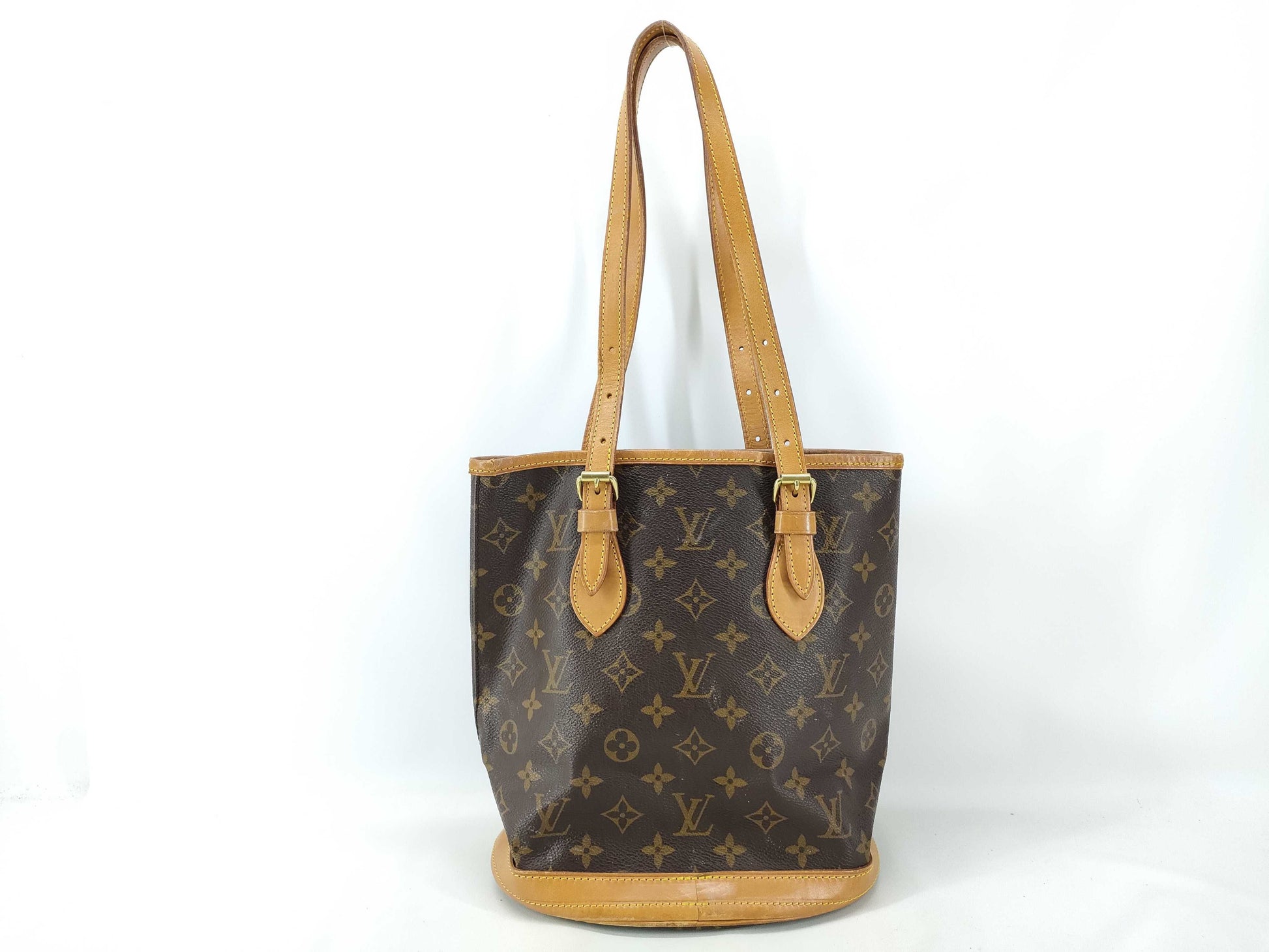 LOUIS VUITTON Monogram Bucket PM M42238 Tote Bag