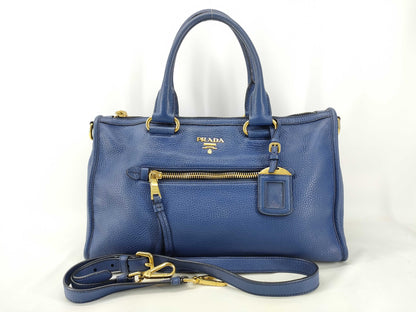 PRADA PRADA BL0805 Handbag Blue Handbag